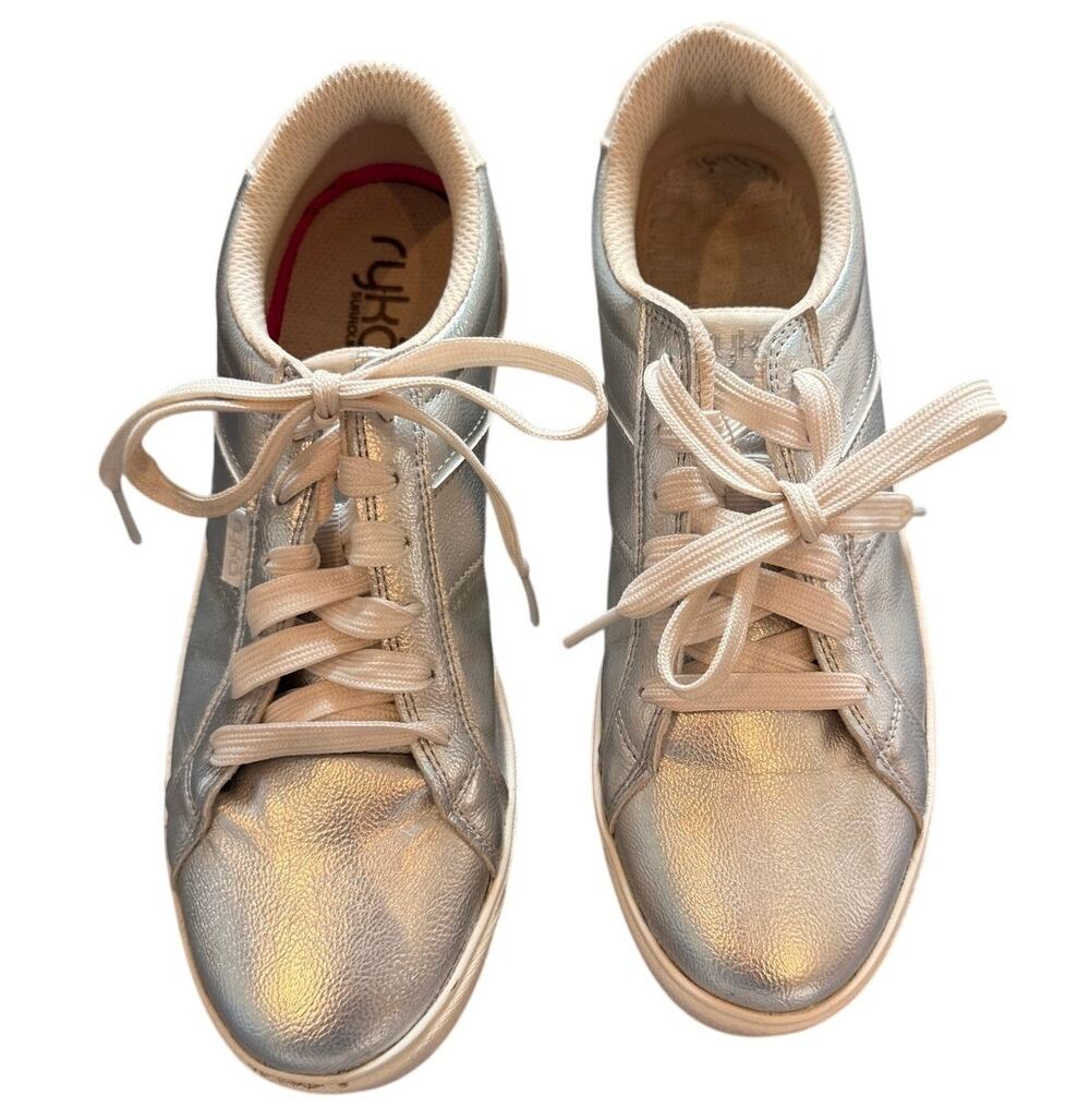 Ryka Metallic Silver Viv Classic Sneakers Size 8